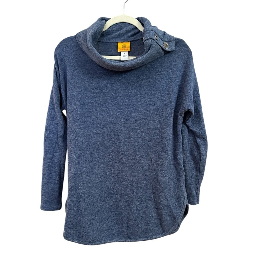 Ruby Red Button Cowell Tunic, Small - Picture 2 of 7